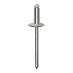 LARGE HEAD ALUMINIUM ALLOY RIVET Ø 4 X 10 mm