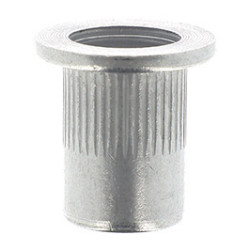 ÉCROU À SERTIR ALUMINIUM FÛT ROND M10-1.50 / 0,5 → 3 mm