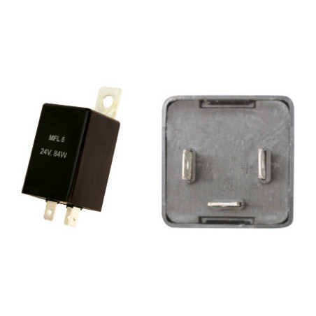 CENTRALE CLIGNOTANTE 24V 3 BROCHES AVEC SUPPORT AMOVIBLE