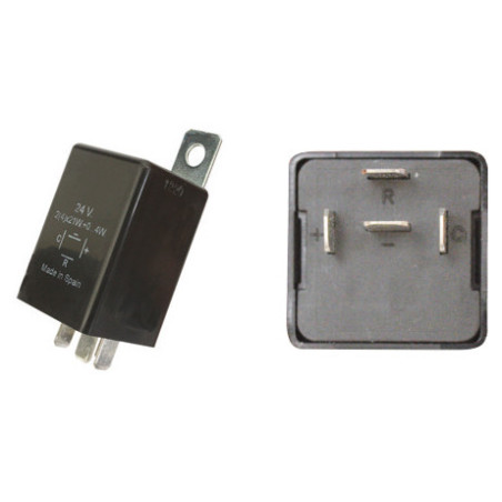 CENTRALE CLIGNOTANTE 24V 4 BROCHES AVEC SUPPORT AMOVIBLE