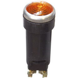 ORANGE INDICATOR LIGHT Ø 18 mm 24V - 2 W WITH BULB
