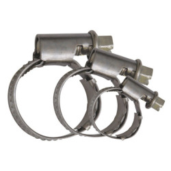 ASSORTMENT OF CONSTANT-TORQUE WORM DRIVE HOSE CLAMPS Ø 35 → 90 mm L = 12 mm
