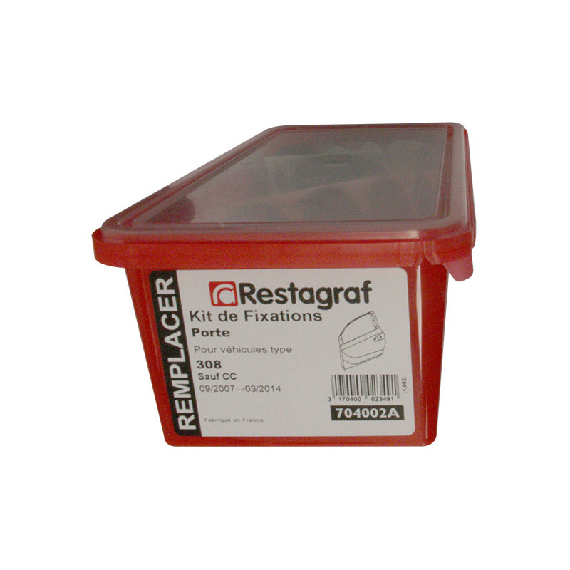 Fasteners Kit for Door 308 (T7) All models except Convertible 09.2007 → 03.2014
