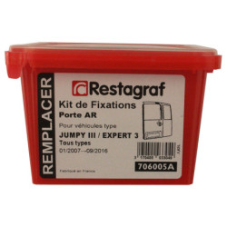 Kit de Fixations pour Porte AR JUMPY III / EXPERT 3 / PROACE I Tous modèles 01.2007 → 09.2016