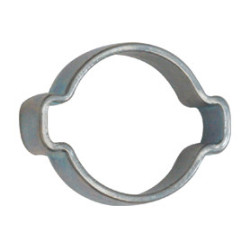 DOUBLE EAR HOSE CLAMP Ø 13 → 15 mm L = 7 mm
