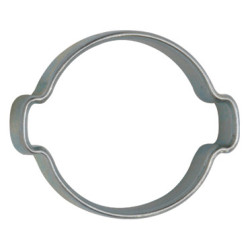DOUBLE EAR HOSE CLAMP Ø 18 → 21 mm L = 8 mm