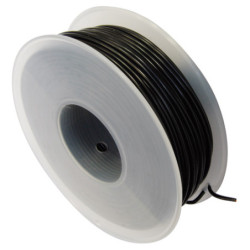 COIL OF 50 METERS ELECTRIC WIRE 1 mm² BLACK