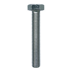 GRADE 8.8 ZINC PLATED HEXAGON HEAD MACHINE SCREW M8-1.25 X 50 mm DIN 933