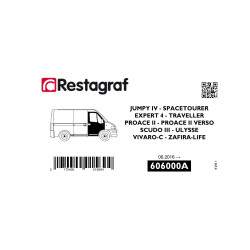 Fasteners kit for front doors EXPERT IV TRAVELLER / JUMPY IV SPACETOURER All versions 10. 2016 →