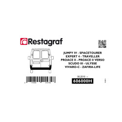 Fasteners kit for rear bumper EXPERT IV TRAVELLER / JUMPY IV SPACETOURER All versions 10. 2016 →