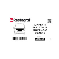 Fasteners kit for bonnet BOXER III / JUMPER III Phase 2 06.2014 →