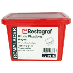 Fasteners Kit for Tailgate TWINGO III All models 06.2014 → 04.2019