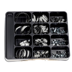 ASSORTMENT TRAY OF HOSE CLAMPS