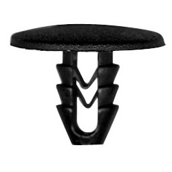 KLEM VOOR BEKLEDINGSMATERIAAL  Ø 8 mm GELUIDSDEMPER MOTORKAP