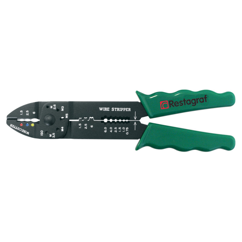 PINCE À SERTIR POUR COSSES 0,3 → 6 mm²