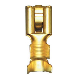 PLATTE, NIET-GEÏSOLEERDE, VROUWELIJKE KABELSCHOEN 6,35 x 0,8 mm (2,6 → 6 mm²) VOOR STANDAARD NYLON CONNECTOR