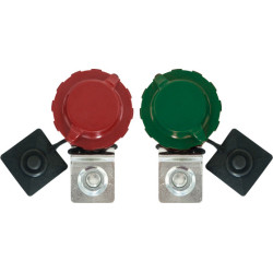 SET OF BATTERY TERMINALS M8 LOW TYPE ARELCO