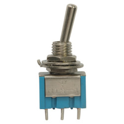 MICRO TOGGLE SWITCH 12V - 6A 3 TERMINALS