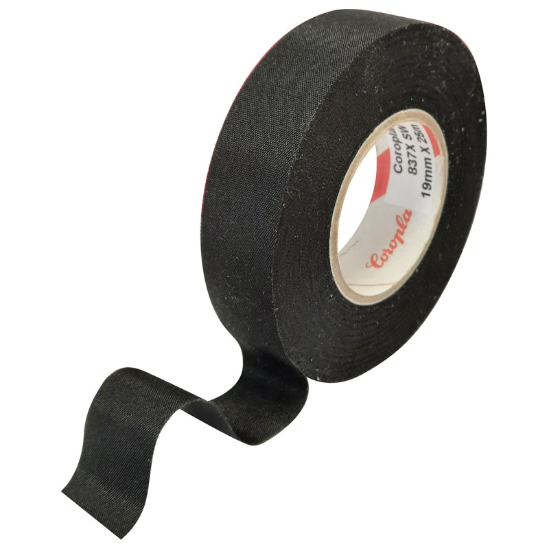 KLEBEBAND POLYESTERGEWEBE SCHWARZ, 15 M AUF ROLLE