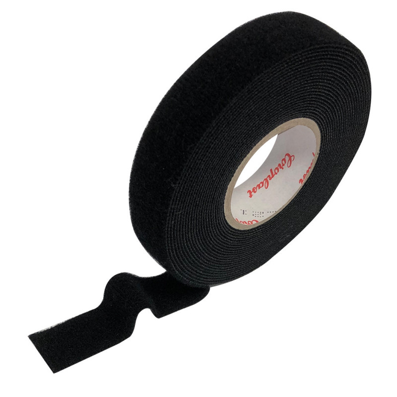 KLEBEBAND VELOURS SCHWARZ, 5 M AUF ROLLE