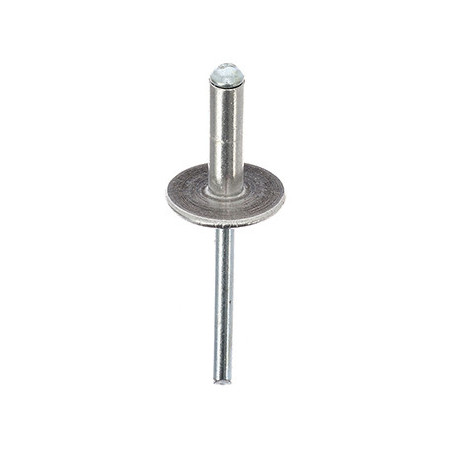 LARGE HEAD ALUMINIUM ALLOY RIVET Ø 4,8 X 16 mm BUMPER BRACKET AND ABSORBER