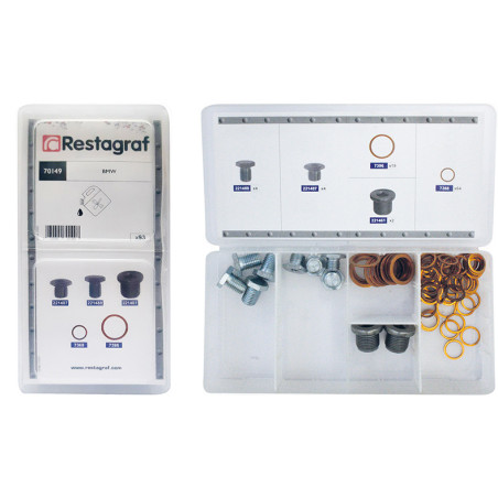 MINI-COFFRET D'ASSORTIMENT DE BOUCHONS ET JOINTS DE VIDANGE TYPE BMW