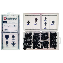 MINI-COFFRET D'ASSORTIMENT DE RIVETS PLASTIQUES TYPE LEXUS TOYOTA
