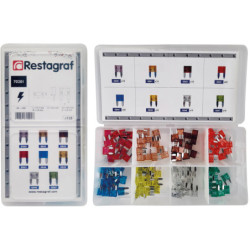 MINI-COFFRET D'ASSORTIMENT DE FUSIBLES PLATS MINI 32V 4A → 30A