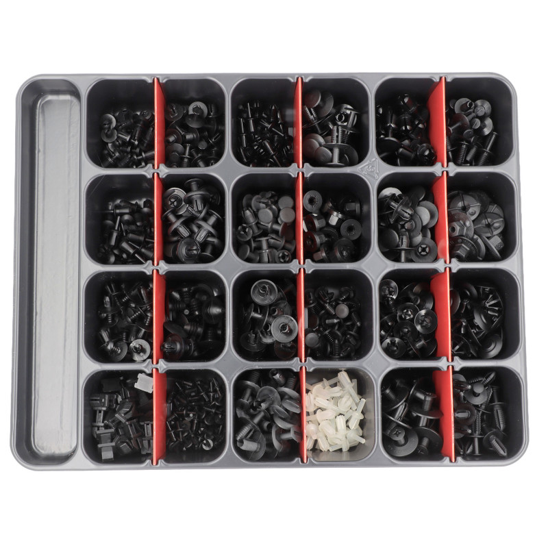 PLATEAU D'ASSORTIMENT D'AGRAFES DE GARNISSAGE TYPE MERCEDES