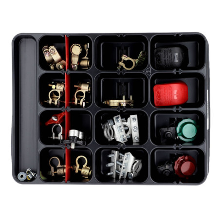 ASSORTMENT TRAY OF BATTERY TERMINALS