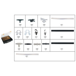 COFFRET D'ASSORTIMENT DE RACCORDS ET TUYAUX LAVE GLACE