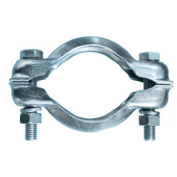 AUSPUFFSCHELLE ZWILLINGSVERSCHRAUBUNG Ø 53 mm