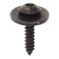 ZELFTAPPENDE SCHROEF MET BREDE, RONDE KOP EN SLUITRING IN ZWART ZINK Ø 4,2 X 19 mm