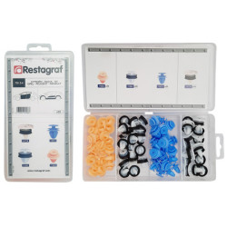MINI-COFFRET D'ASSORTIMENT D'AGRAFES DE PANNEAUX ET MOULURES TYPE CITROËN DACIA DS OPEL PEUGEOT RENAULT VAUXHALL