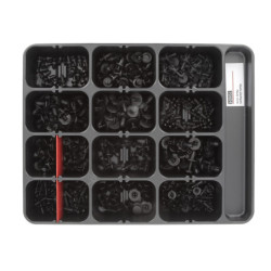 PLATEAU D'ASSORTIMENT DE RIVETS PLASTIQUES TYPE CITROËN-PEUGEOT-RENAULT