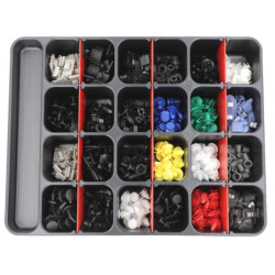 ASSORTMENT TRAY  OF CLIPS OPEL TYPE