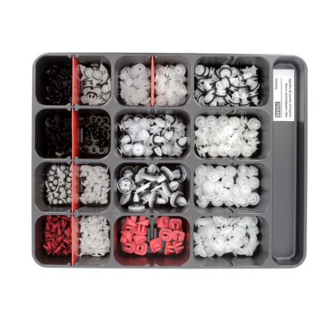 ASSORTMENT TRAY OF DOORS AND TAILGATES CLIPS TOYOTA TYPE