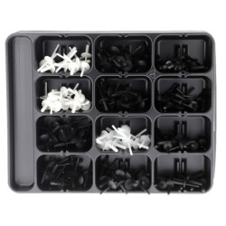 ASSORTMENT TRAY OF PLASTIC RIVETS BMW - MINI