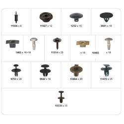 ASSORTMENT BOX OF ENGINE SURROUDING FASTENERS CITROËN-PEUGEOT TYPE