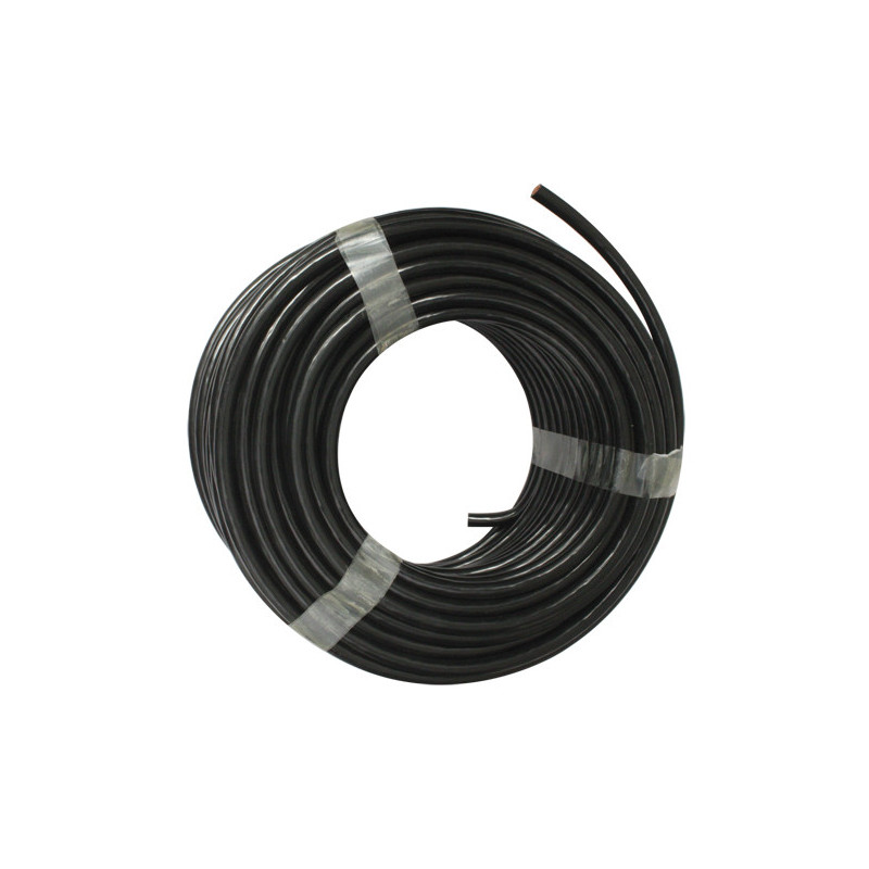 BOBINE DE 25 MÈTRES DE FIL ÉLECTRIQUE 10 mm² NOIR