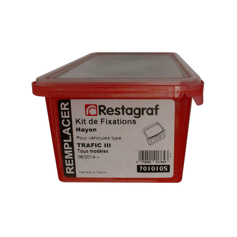 Kit met bevestigingsmateriaal voor Achterklep TRAFIC III Alle modellen 06.2014 →
