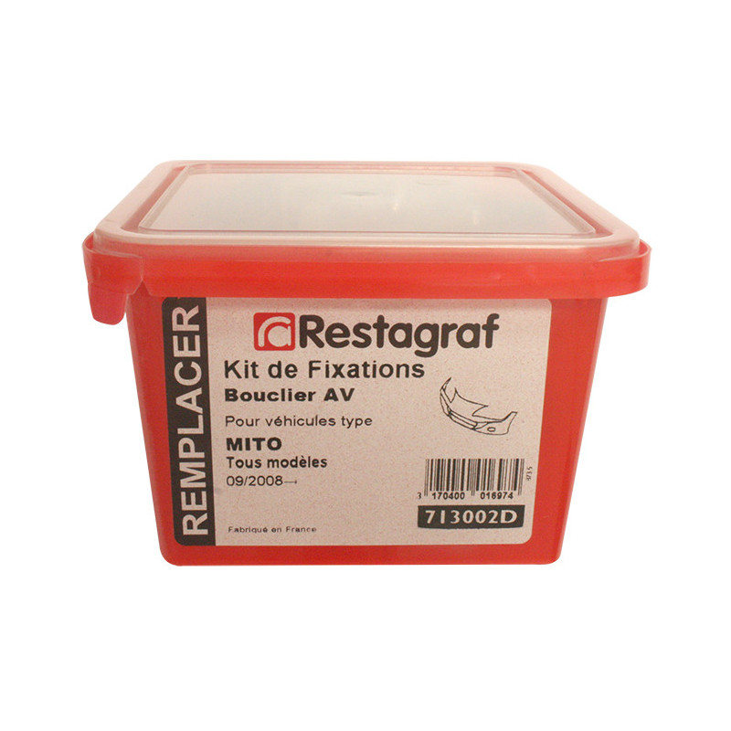 Kit met bevestigingsmateriaal voor Voorbumper MITO Alle modellen 09.2008 →