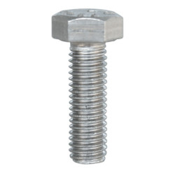 STAINLESS STEEL HEXAGON HEAD MACHINE SCREW M8-1.25 X 25 mm DIN 933