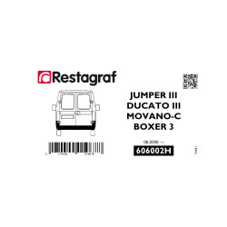 Befestigungssatz für die hintere stoßstange JUMPER III / DUCATO 3 / BOXER 3 / MOVANO C 06.2006 →