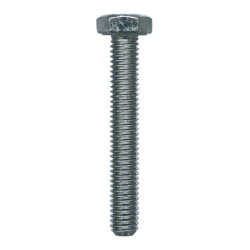 GRADE 8.8 ZINC PLATED HEXAGON HEAD MACHINE SCREW M6-1.00 X 40 mm DIN 933